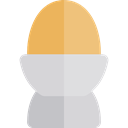 food, organic, protein, fried egg, Boiled Egg, Food And Restaurant LightGray icon