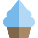 food, Dessert, sweet, Ice cream, Frozen Yogurt, Food And Restaurant SkyBlue icon