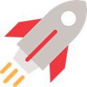 transportation, transport, Space Ship, Rocket Ship, Rocket Launch Silver icon