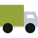 transportation, transport, trucking, Delivery Truck, Cargo Truck YellowGreen icon