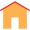 house, interface, website, real estate, web page SandyBrown icon