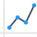 Connection, Business, statistics, Line Chart, Line Graphic, Line Graph Black icon