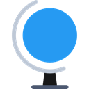 Earth Globe, World Grid, Globe Grid, Business And Finance, education, Geography, Planet Earth DodgerBlue icon