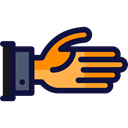 Hand Gesture, Business And Finance, friends, Handshake, friendly, Gestures, Shake Hands Black icon