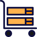 Boxes, hotel, transport, luggage, weights, Carts, baggage MidnightBlue icon