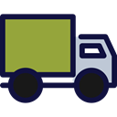 transportation, transport, trucking, Delivery Truck, Cargo Truck, Business And Finance YellowGreen icon