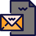 Email, Message, mail, Note, interface, envelopes, letters, Business And Finance Gray icon