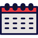 Schedule, interface, day, Daily Calendar, Wall Calendar, Calendars Gainsboro icon