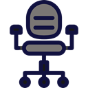 Seat, buildings, desk, Office Material, Comfortable, Chairs MidnightBlue icon