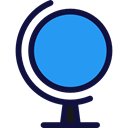 education, Geography, Planet Earth, Earth Globe, World Grid, Globe Grid, Business And Finance DodgerBlue icon