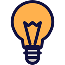 Light bulb, Idea, electricity, technology, Lights, invention SandyBrown icon