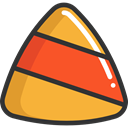 food, Candy, fall, halloween, Dessert, sweet, Cereal, Candies, autumn, Food And Restaurant, Candy Corn Goldenrod icon