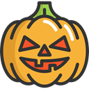 halloween, pumpkin, horror, Terror, spooky, scary, fear Goldenrod icon