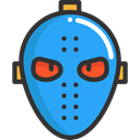 Mask, halloween, horror, Terror, spooky, scary, fear, Hockey Mask DodgerBlue icon