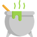 Cauldron, food, Cook, halloween, pot LightGray icon