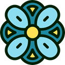 petals, blossom, Botanical, Flower, nature SkyBlue icon
