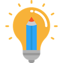 invention, Seo And Web, Idea, electricity, illumination, technology, Light bulb Goldenrod icon