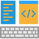 Multimedia, html, Computer, monitor, screen, web, interface, ui, Browser, Coding, website, web page Goldenrod icon