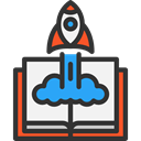 startup, Space Ship, Rocket Ship, Space Ship Launch, Rocket Launch, Seo And Web, Rocket, transport DarkSlateGray icon