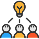 Idea, strategy, Business, interface, Brainstorm, brainstorming, think, Creativity, Business And Finance, Seo And Web Black icon