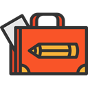 Bag, suitcase, portfolio, Seo And Web, Business, Briefcase DarkSlateGray icon