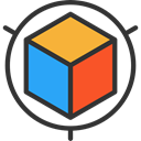 cube, modeling, graphic design, Graphic Tool, Edit Tools, Seo And Web DarkSlateGray icon