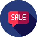 Message, sale, speech bubble, Commerce And Shopping DarkSlateBlue icon