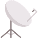technology, Parabolic, Wireless Connectivity, signal, Satellite Dish, Radio Antenna Lavender icon