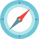 Cardinal Points, south, Direction, directional, Orientation, north SkyBlue icon