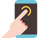 mobile phone, cellphone, Hand Gesture, smartphone, technology, phone call DarkSlateGray icon