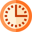 Clock, time, watch, tool, square, Tools And Utensils, Business And Finance PapayaWhip icon