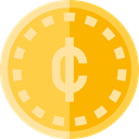 Business, Business And Finance, Money, coin, Cash, Currency SandyBrown icon