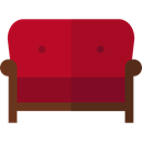 Armchair, livingroom, Comfortable, Furniture And Household, furniture, sofa Firebrick icon
