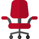 miscellaneous, Seat, Chair, buildings, sitting, office chair, Desk Chair, Furniture And Household Firebrick icon