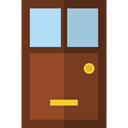 Furniture And Household, Construction And Tools, Door, doorway, Exit Door, Access SaddleBrown icon