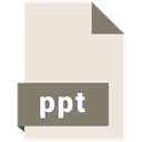 ppt, File, Format AntiqueWhite icon