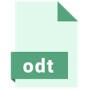 document, File, Format, Odt, Extension Honeydew icon
