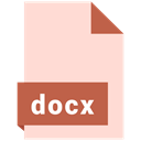 Docx, document, File, Format, Extension MistyRose icon