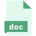 document, Extension, File, Format, Doc Honeydew icon
