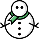 Snow, christmas, winter, snowman, Cold Black icon