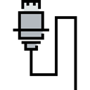 Connection, industry, technology, port, Usb Cable, Usb, Cable Black icon