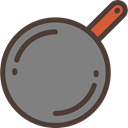food, fire, Pan, Cook, hot, Cooking, Frying Pan, Frying, Food And Restaurant Gray icon