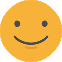 Emoji, feelings, Smileys, happy, emoticons Goldenrod icon