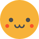 cute, emoticons, Emoji, feelings, Smileys Goldenrod icon