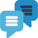 Multimedia, Chat, Communication, speech bubble, Conversation, Communications MediumTurquoise icon