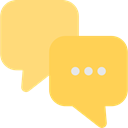 Multimedia, Chat, Communication, speech bubble, Conversation, Communications SandyBrown icon