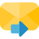 Communications, mail, interface, mails, envelopes, Email, envelope, Multimedia, Message Gold icon