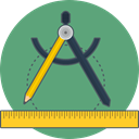 precision, ruler, Sketch MediumSeaGreen icon