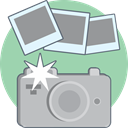 Camera, photo, photography, digital Silver icon