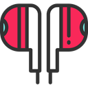 Headphones, technology, electronics, earphones, sound, Audio DarkSlateGray icon